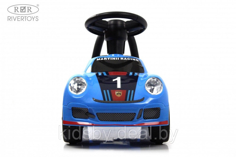 Детский толокар RiverToys F005FF (синий) Porsche - фото 2 - id-p211197124