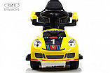 Детский толокар RiverToys F005FF-P (желтый) Porsche, фото 6
