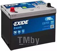 Аккумулятор Excell 70Ah 540A (L +) 266x172x223 mm EXIDE EB705