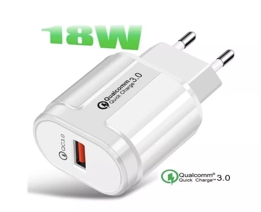 Зарядное устройство сетевое - блок питания Travel Charger, USB QC3.0, белый 556577 - фото 2 - id-p215670385