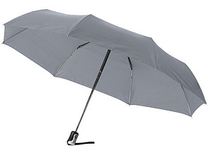 Зонт Alex трехсекционный автоматический 21,5, серый, фото 2