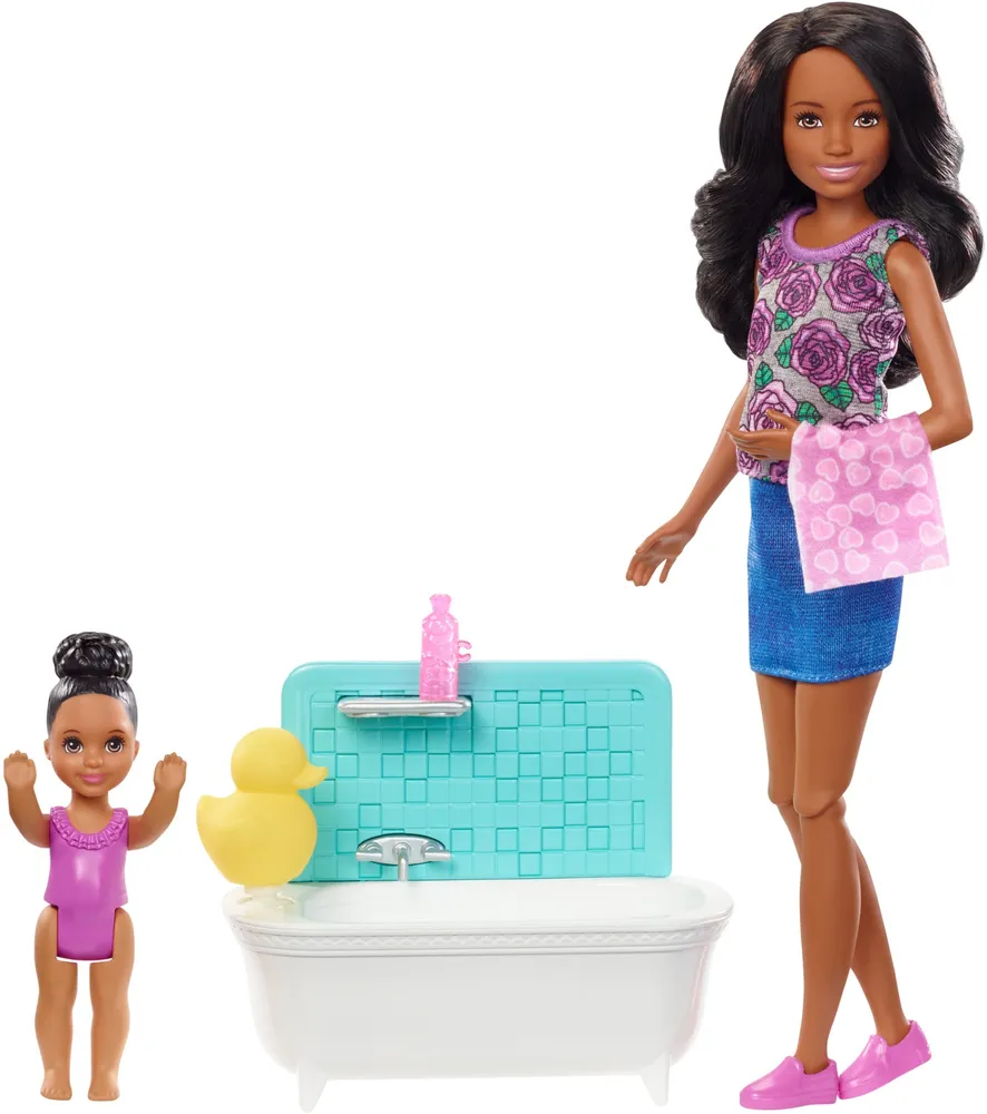 Barbie (Барби) Игровой набор Кукла Барби няня FHY97/FHY99 Mattel Barbie - фото 1 - id-p88243446