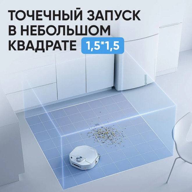 Робот-пылесос SmartMi VortexWave Robot Vacuum Cleaner ZNXDJQR01ZM (международная версия) - фото 7 - id-p193259390