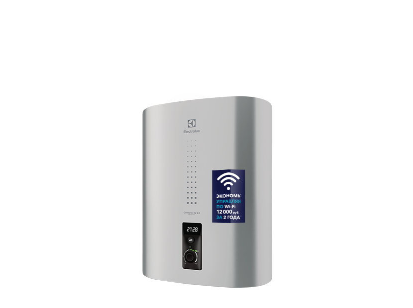 Накопительный электрический водонагреватель Electrolux EWH 30 Centurio IQ 2.0 Silver - фото 1 - id-p193257270
