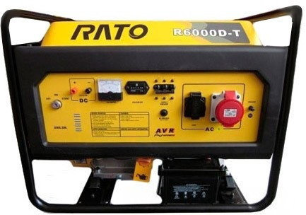 Бензиновый генератор Rato R6000D-T, фото 2