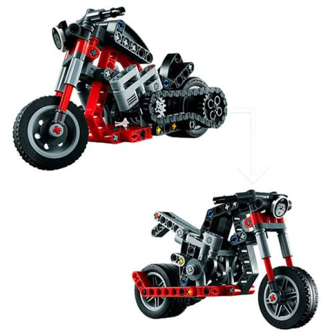 Конструктор LEGO Technic 42132 Мотоцикл - фото 3 - id-p219704597