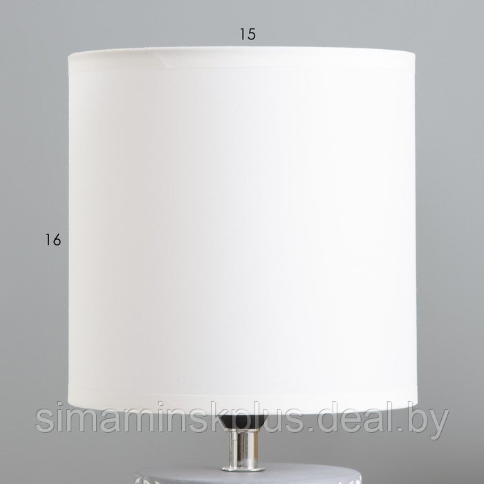 Настольная лампа "Агата" Е14 40Вт серый 16х16х31 см - фото 4 - id-p219714480