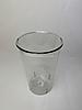 Пластиковая ваза однотонная круглая ( высота 24,5см, верх  15,8см, низ 11,5см) Прозрачный, фото 2