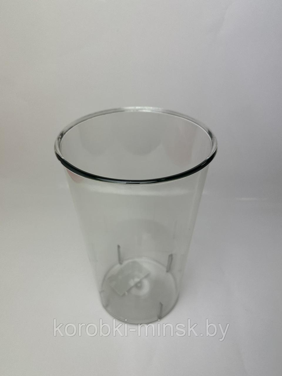 Пластиковая ваза однотонная круглая ( высота 24,5см, верх 15,8см, низ 11,5см) Прозрачный - фото 2 - id-p219717650