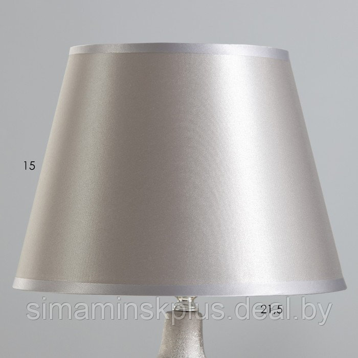 Настольная лампа "Цветана" Е14 40Вт серебро 25х25х46см - фото 3 - id-p219714489