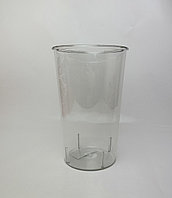 Пластиковая ваза однотонная круглая ( высота 30,5см, верх 17,8см, низ 13см) Прозрачный