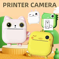 Фотоаппарат детский с мгновенной печатью, детская фотокамера с принтером, фотоаппарат Instant Print Camera