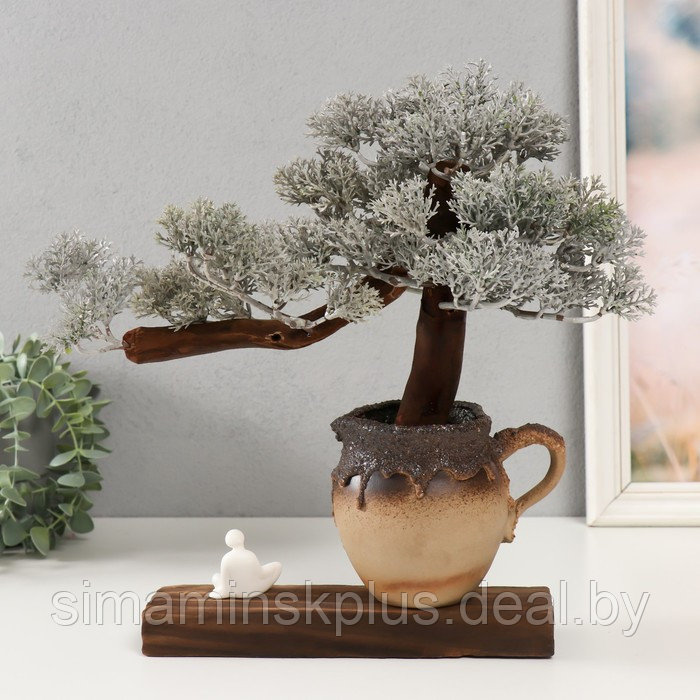 Сувенир дерево, фарфор "Маленький Будда под деревом" 31,2х44,5х7,8 см - фото 3 - id-p219714865