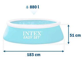 Надувной бассейн Intex Easy Set 183x51 (54402/28101), фото 3