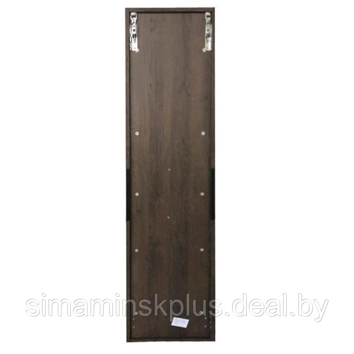 Шкаф-колонна COMFORTY «Франкфурт-40», дуб шоколадно-коричневый - фото 4 - id-p219714608