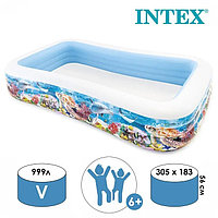 Надувной бассейн Intex Swim Center Tropical Reef 305x183x56 (58485)