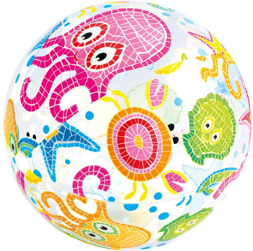 Мяч надувной для плавания Intex Lively Print 59040 (в ассортименте) - фото 2 - id-p201259613