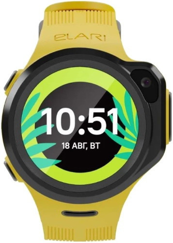 Умные часы Elari KidPhone 4GR (желтый) - фото 1 - id-p193253668