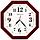 Часы настенные «Тройка» рамка бордовая, фото 2