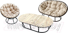 Комплект садовой мебели M-Group Мамасан, Папасан и стол 12130401
