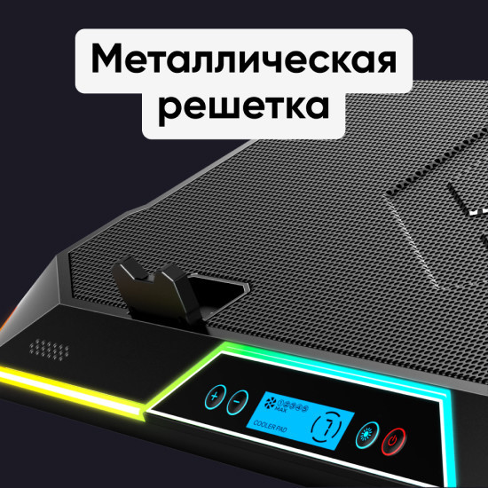 Подставка для ноутбука охлаждающая ICE COOREL K11 до 15.6", 2 USB, 4 вентиляторов, CFM 114,76 - фото 7 - id-p195038367