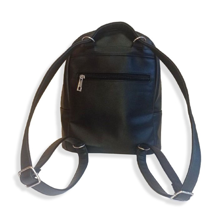 Сумка-рюкзак, отдел на молнии, цвет черный 30х12х30см - фото 3 - id-p219755689