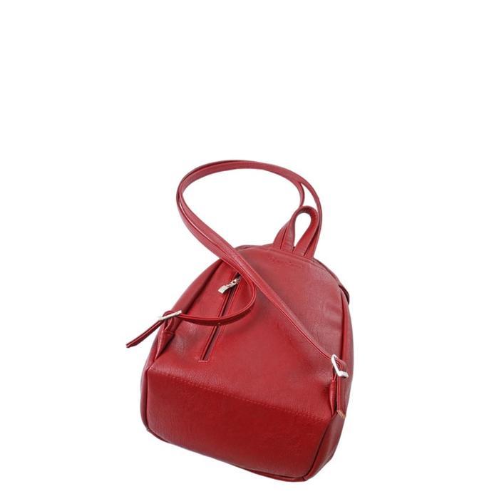 Рюкзак иск.кожа, отдел на клапане, цвет красный 21,5х11х29 - фото 2 - id-p219755692