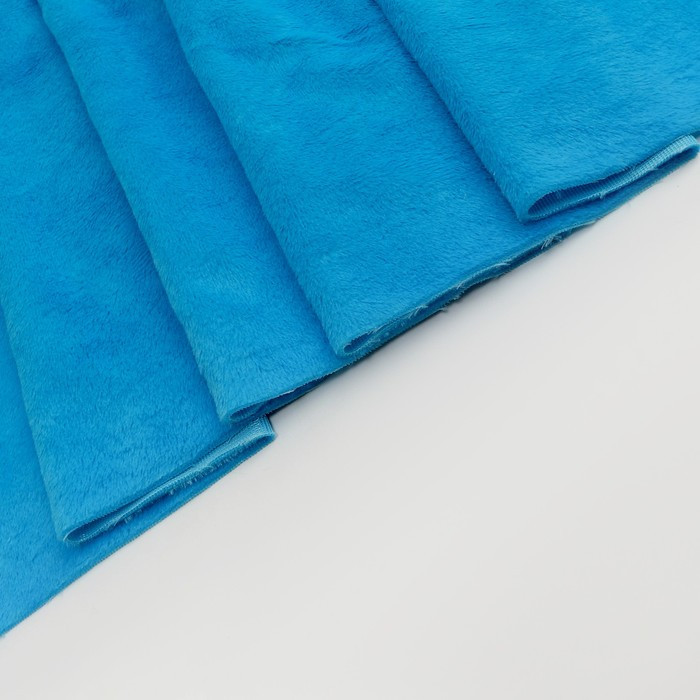 Лоскут Мех на трикотажной основе, 100*150см,цвет голубой - фото 2 - id-p219756139