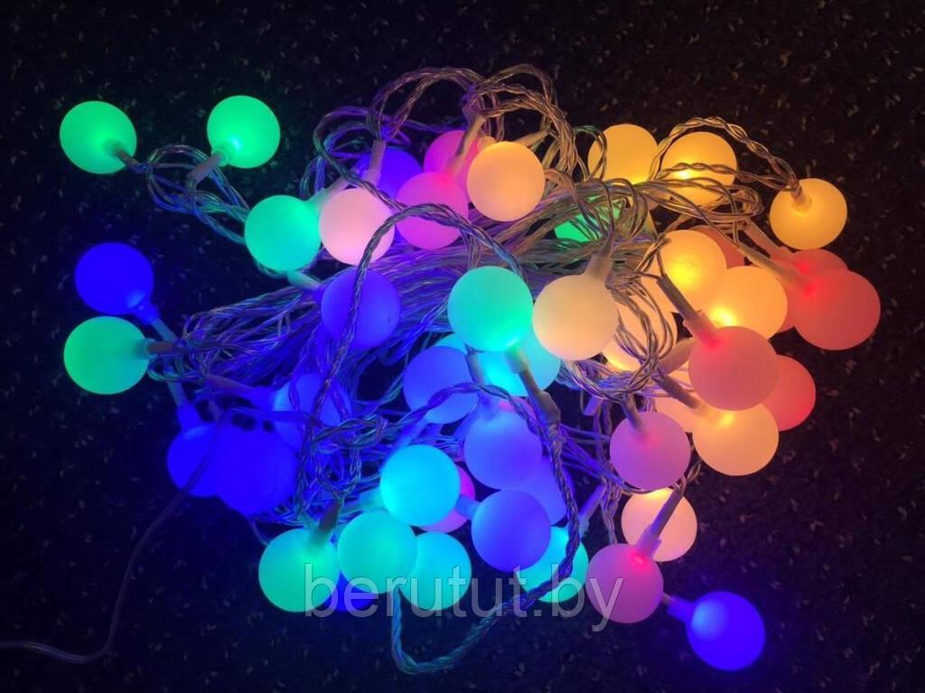 Гирлянда светодиодная новогодняя Шарики разноцветные 3 / 5 м - фото 1 - id-p194607432