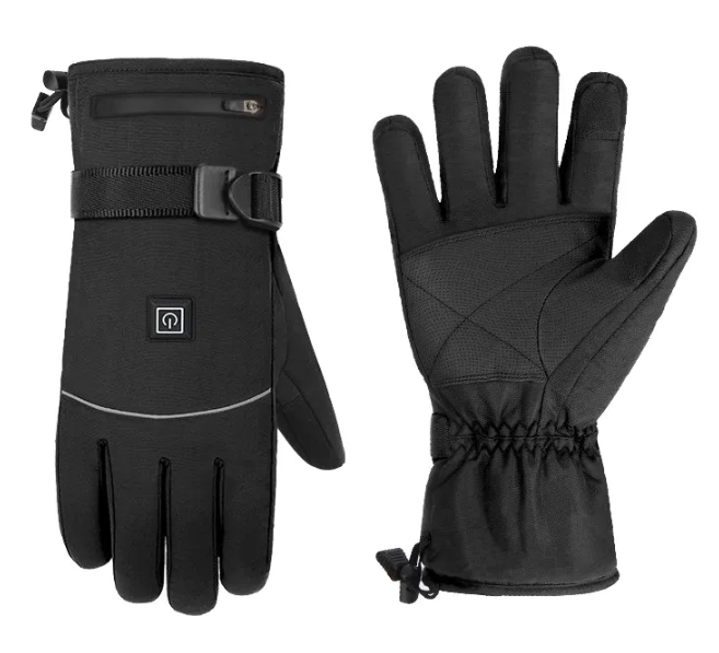 Перчатки зимние с подогревом Heated Gloves ZCY-124065 (3 режима нагрева, 2 блока питания 4000 мАч в комплекте) - фото 4 - id-p219757852