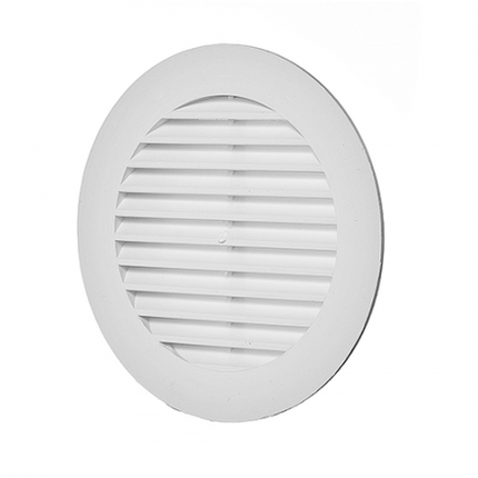 Решетка вентиляционная круглая с фланцем D100мм ЭРА, фото 2