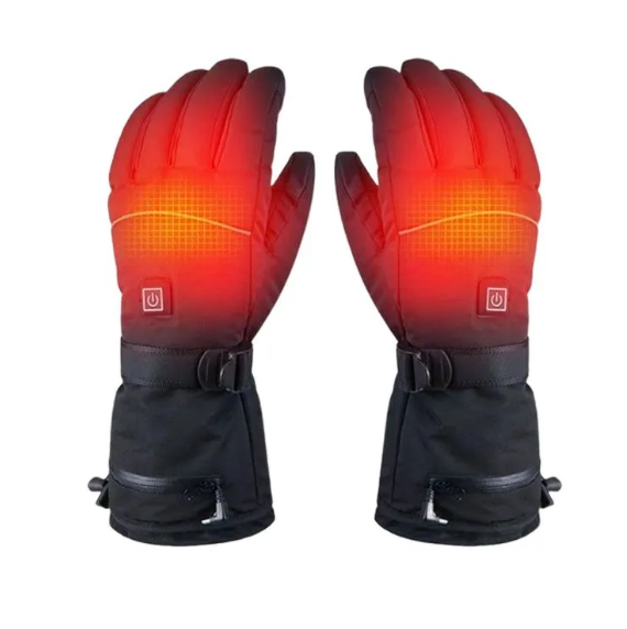 Перчатки зимние с подогревом Heated Gloves ZCY-124065 (3 режима нагрева, 2 блока питания 4000 мАч в комплекте) - фото 2 - id-p219757852