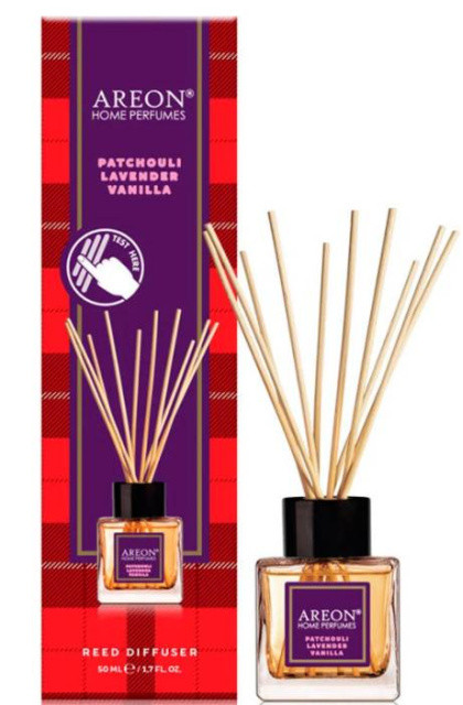 Аромат. возд. Areon Home Perfume STICKS Reed Diffusers Patchouli Lavender Vanilla 50 мл - фото 1 - id-p219756392