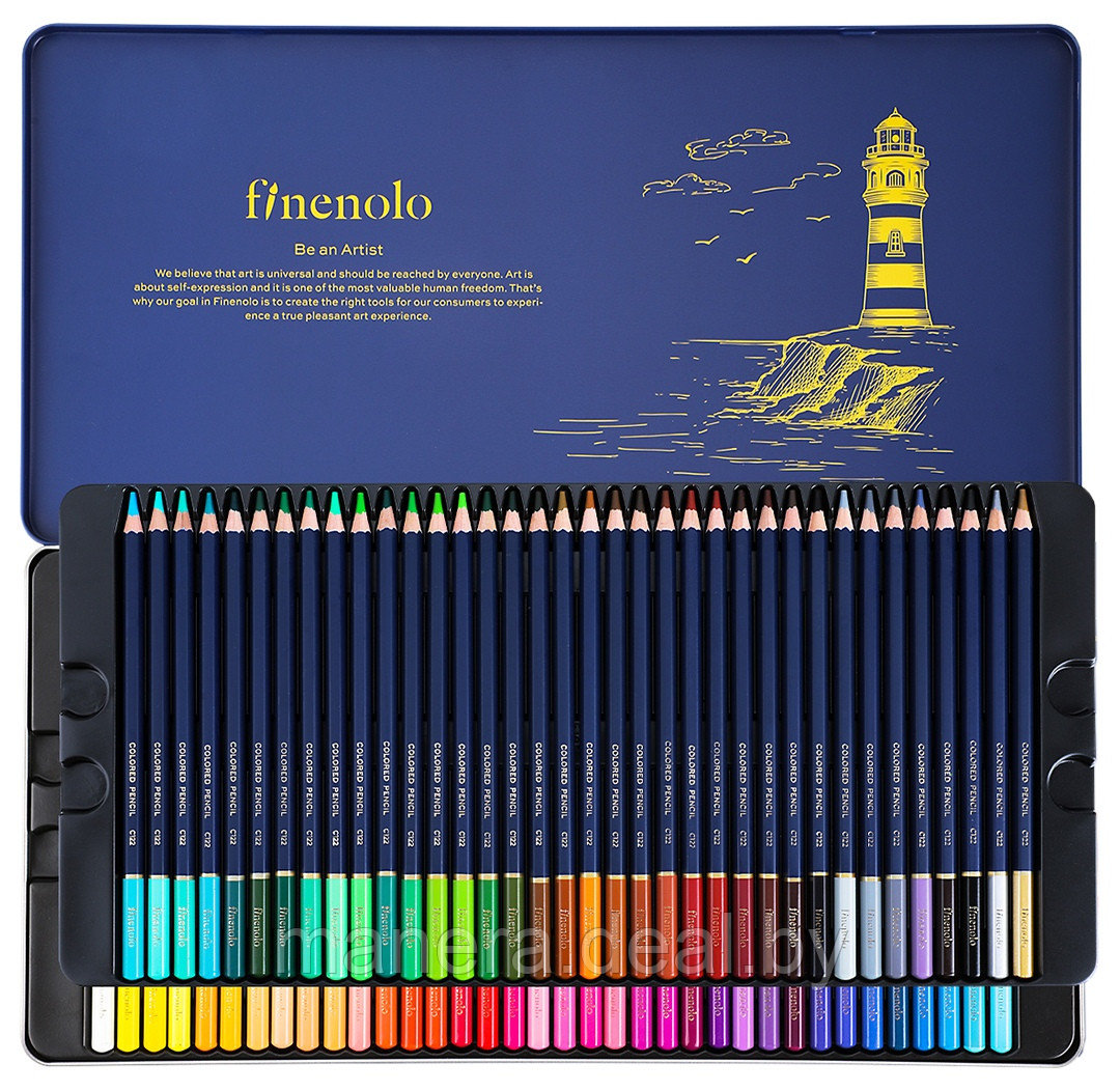 Цветные карандаши 72 цвета, в металлическом пенале Finenolo - фото 1 - id-p13505032