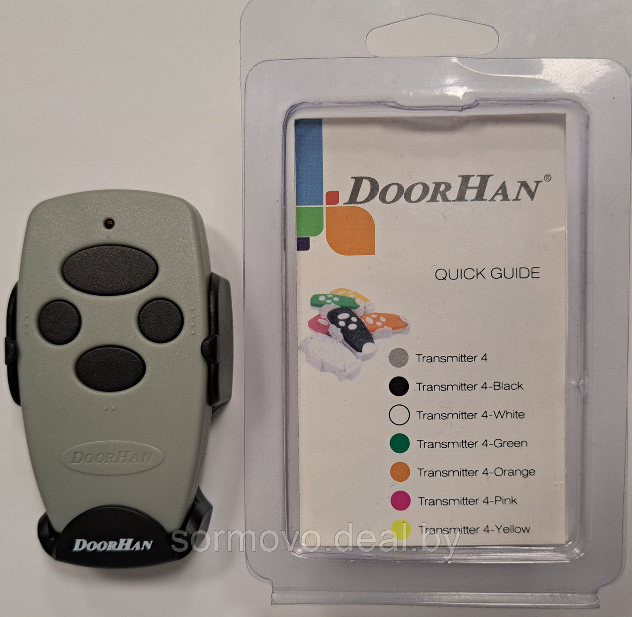 DoorHan Transmitter 4 кнопки, 4-х канальный серый 433 Mhz, пульт д/у - фото 3 - id-p214198948