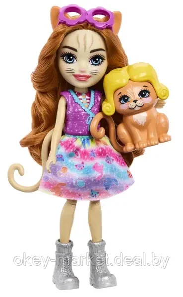 Игровой набор Mattel Enchantimals Большая машина с куклой-кошкой и питомцем - фото 3 - id-p219762408
