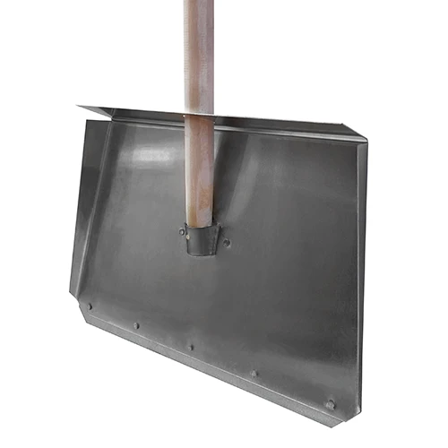 Комплект: Лопата для снега алюминиевая 460х300 мм, S=2.0 мм, 3-х борт, с планкой + Черенок - фото 1 - id-p218658658