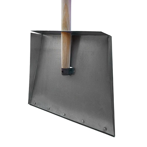 Комплект: Лопата для снега оцинкованная, 3-х бортная, 500х375 мм, с планкой + Черенок - фото 1 - id-p218658649
