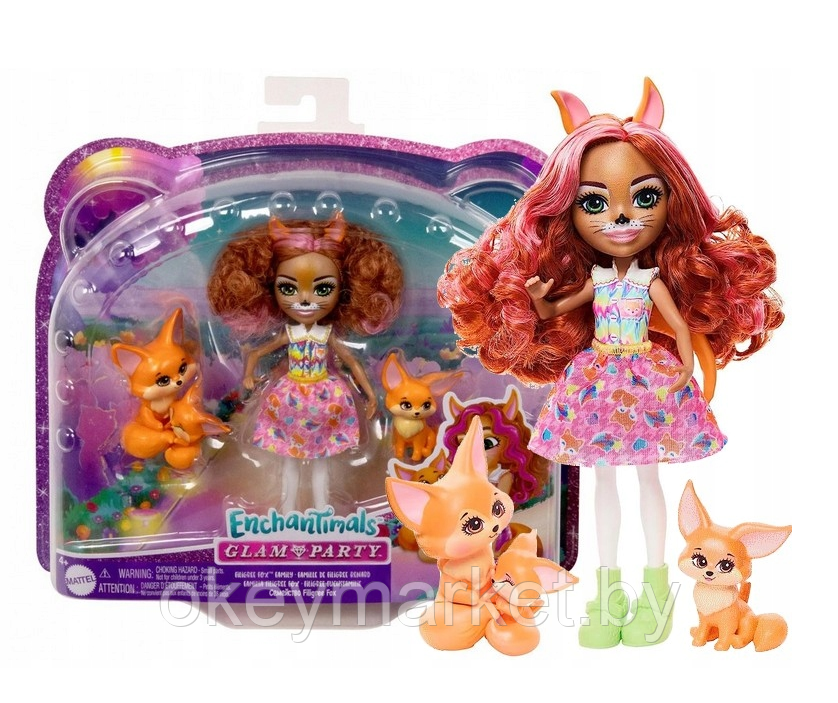 Кукла Enchantimals Лисичка Филигри и питомцы HNT60
