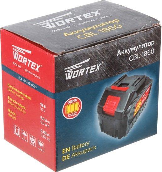 Аккумулятор Wortex CBL 1860 CBL18600029 (18В/6 Ah) - фото 4 - id-p219768883