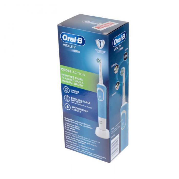 Зубная электрощетка Braun Oral-B Vitality D100.413.2 Cross Action Blue - фото 1 - id-p218290712