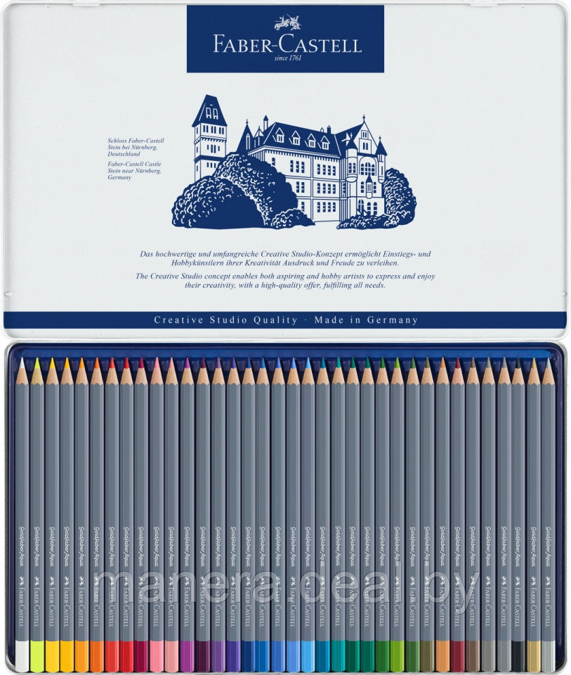 Акварельные карандаши Faber- Castell, Goldfaber Aqua 36 цветов