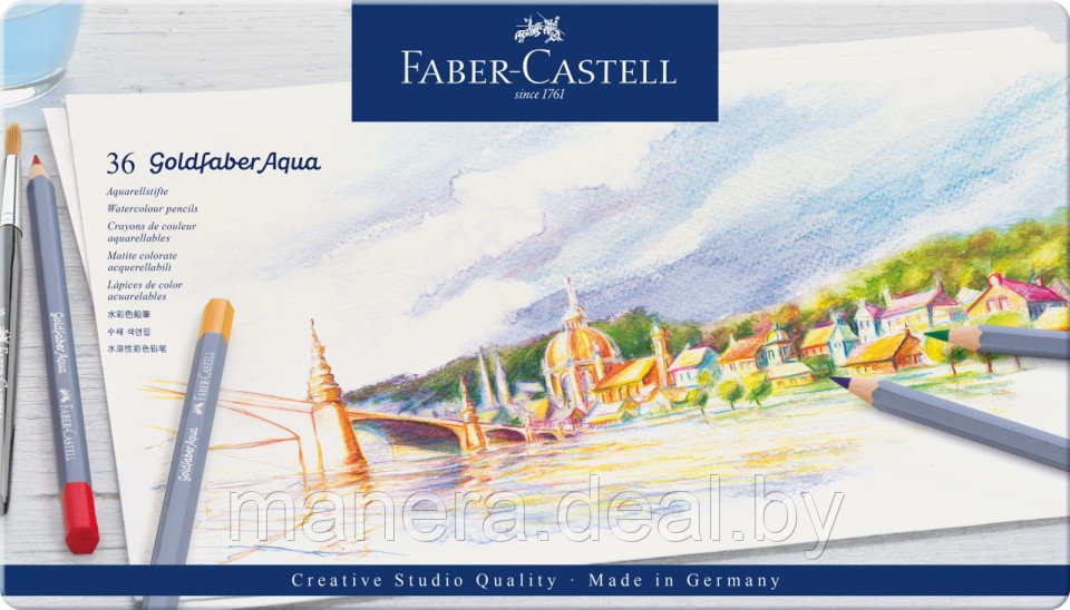 Акварельные карандаши Faber- Castell, Goldfaber Aqua 36 цветов - фото 2 - id-p3127063