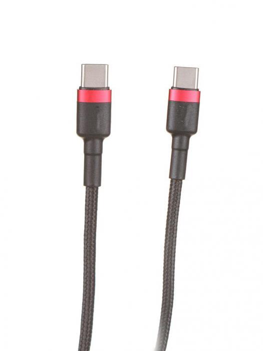 Аксессуар Baseus Cafule USB - USB Type-C PD2.0 60W 2m Red-Black CATKLF-H91 - фото 1 - id-p219072197