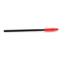 Щёточка для ресниц силиконовая, 1 штука (№ 219, Красная с чёрной палочкой - 1 штука)