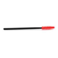 Щёточка для ресниц силиконовая, 1 штука (№ 219, Красная с чёрной палочкой - 1 штука) - фото 1 - id-p161029038