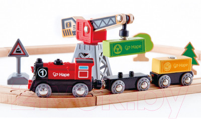 Железная дорога игрушечная Hape Доставки Груза / E3731-HP - фото 5 - id-p219282327