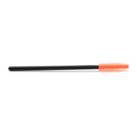 Щёточка для ресниц силиконовая, 1 штука (№ 217, Оранжевая с чёрной палочкой - 1 штука) - фото 1 - id-p202748322