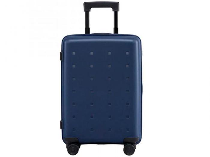 Дорожный пластиковый чемодан на колесах Xiaomi MI Luggage Youth Edition 24 синий на колесиках с ручкой - фото 1 - id-p219628441