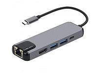 Хаб USB KS-is USB Type-C 5 в 1 KS-561